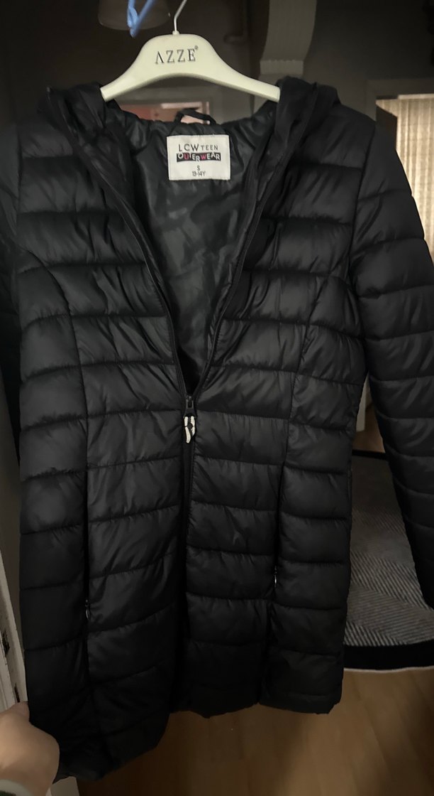 Siyah Kadın Midi Kışlık Mont - Görsel 3