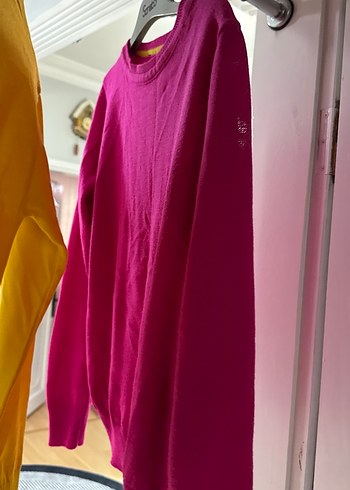 Sarı Kadın Uzun Kollu Yüksek Yakalı Kazak ıkisinin fıyattek alab - Görsel 2