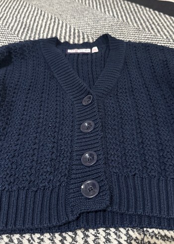 Kadın Gri Örgü Hırka Uzun Kollu - Görsel 4