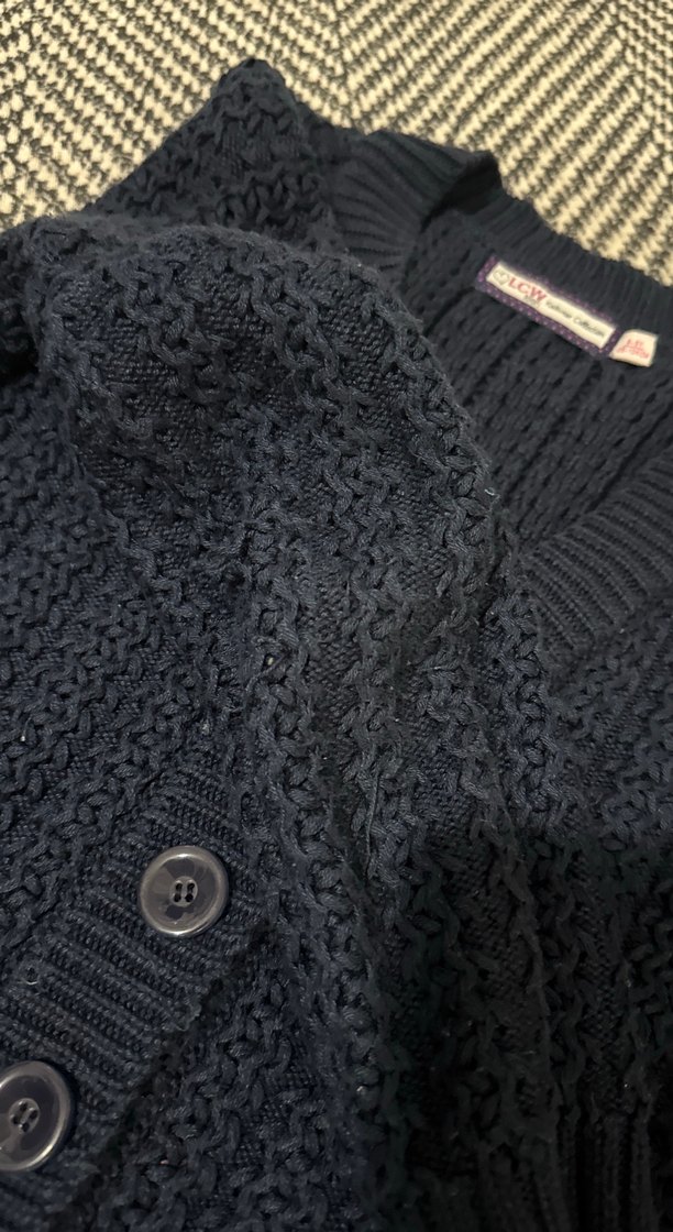 Kadın Gri Örgü Hırka Uzun Kollu - Görsel 5