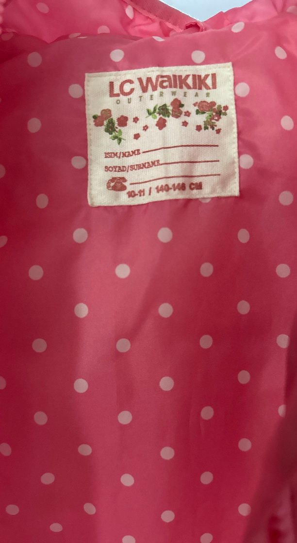 Kız Çocuk Pembe Parlak Fermuarlı Yelek - Görsel 2