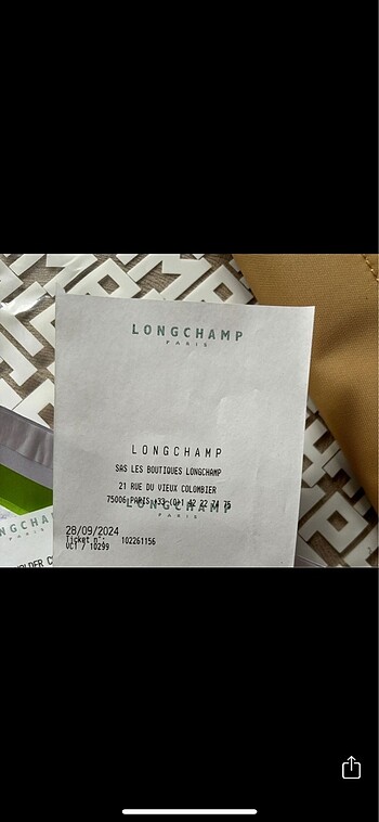 Beden camel Renk Orijinal faturalı M longchamp