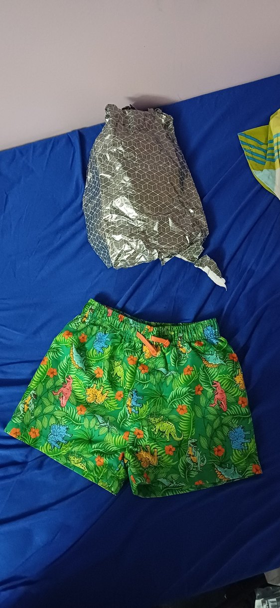 Renkli Baskılı Erkek Çocuk Mayo Şortu - Görsel 2