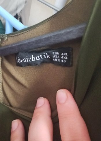 Süet Kemerli Uzun Elbise - HAKİ - Görsel 6