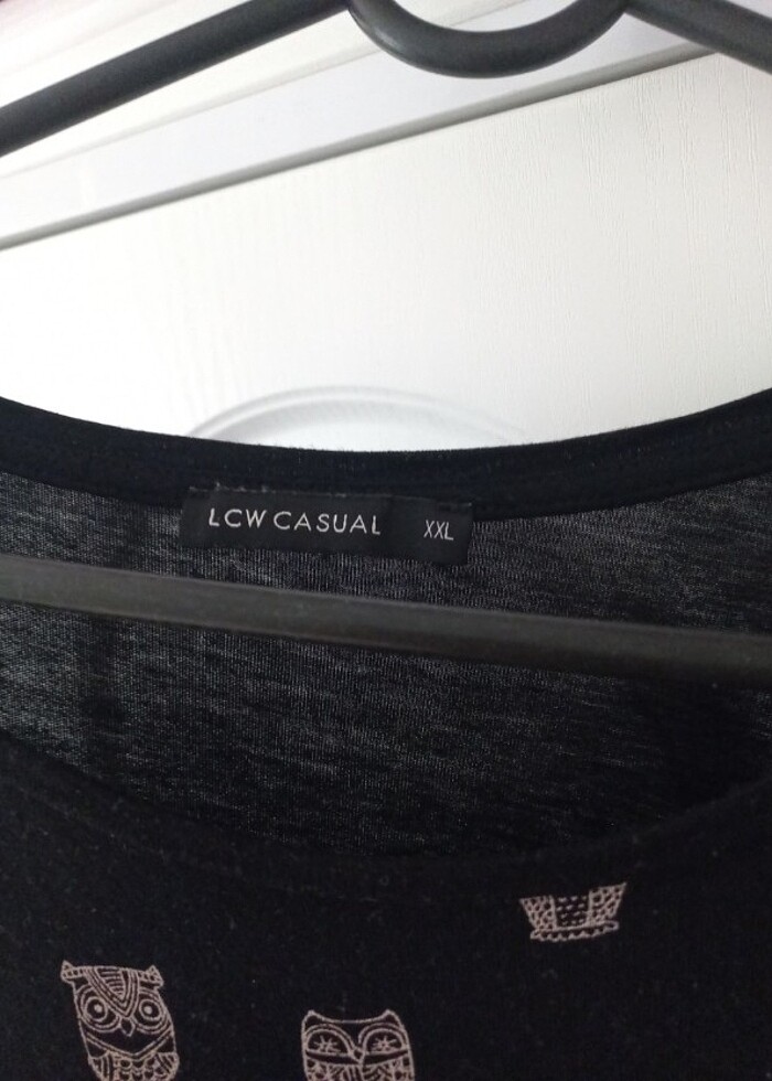 Siyah Baykuşlu Tişört - Görsel 3