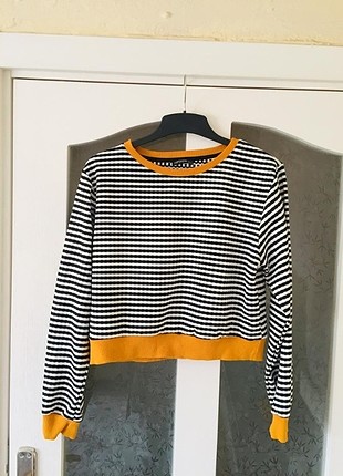 Çizgili sweatshirt