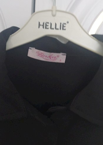 Düğmeli Siyah Kadın Gömlek - Görsel 3