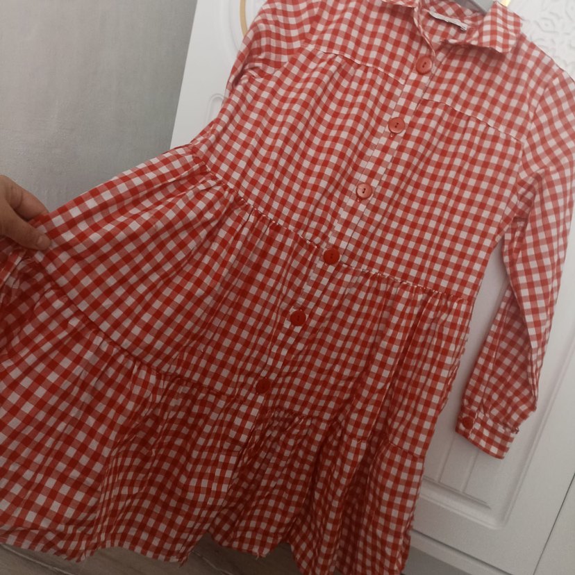 Kırmızı Kareli Pamuklu Gömlek - Görsel 2