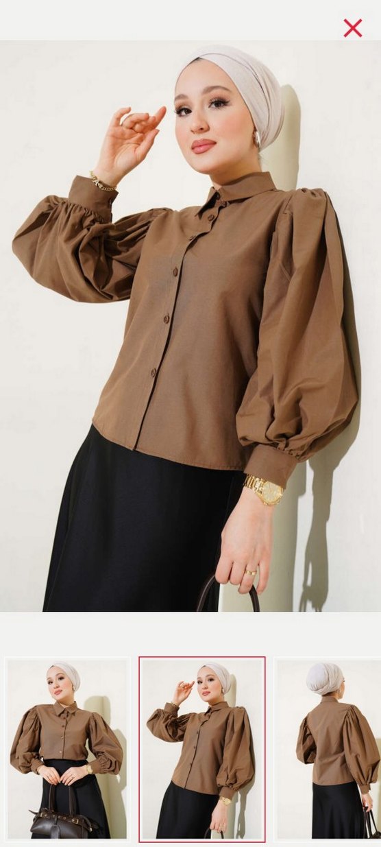 balon kol gömlek - Görsel 4