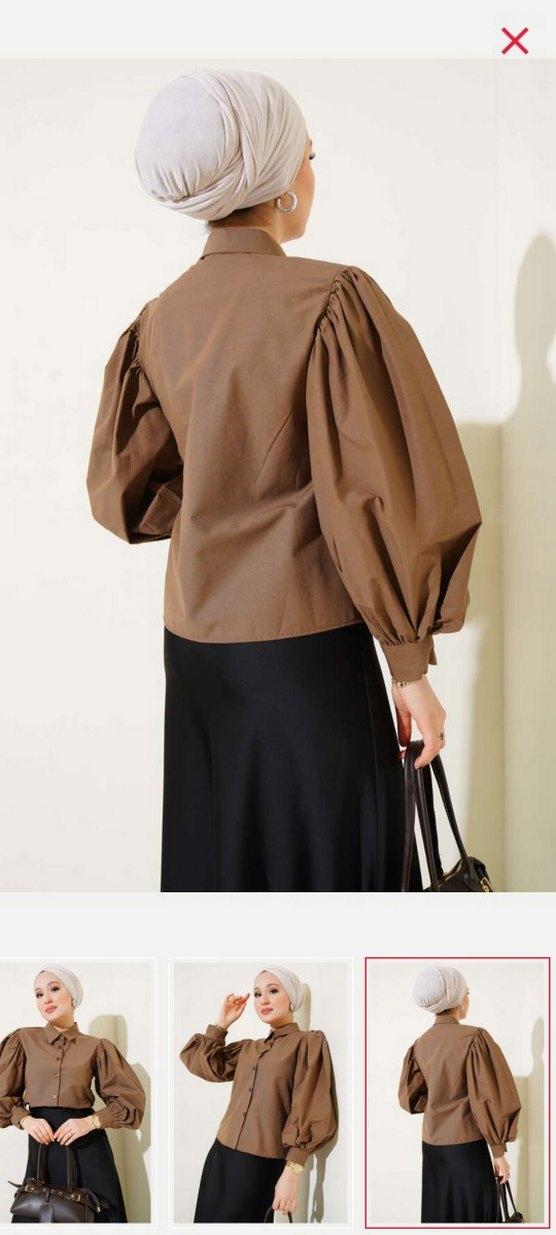 balon kol gömlek - Görsel 3