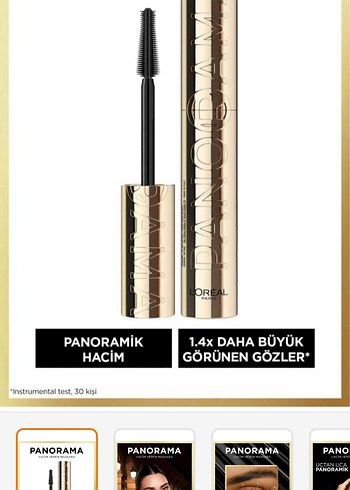 L'Oreal Paris Volumizing Panorama Siyah Maskara - Görsel 2