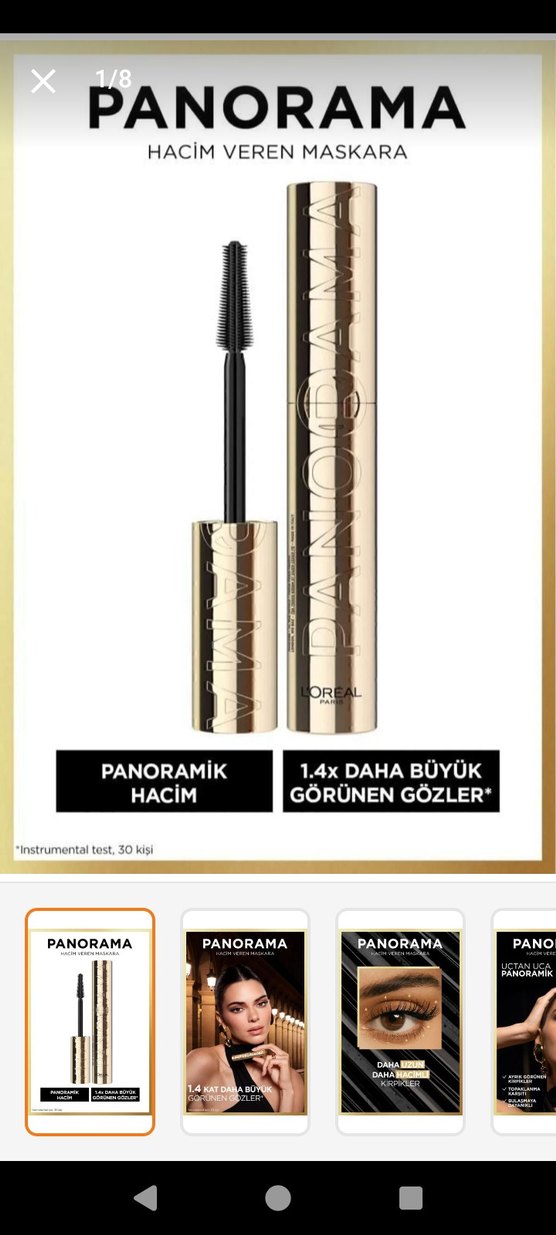 L'Oreal Paris Volumizing Panorama Siyah Maskara - Görsel 2