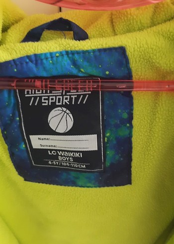 Erkek Çocuk Mavi Batik Fermuarlı Mont - Görsel 3