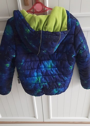 Erkek Çocuk Mavi Batik Fermuarlı Mont - Görsel 4