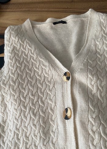 Kadın Bohem V Yaka Örgü Hırka - Görsel 6