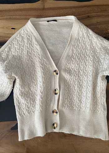 Kadın Bohem V Yaka Örgü Hırka - Görsel 2