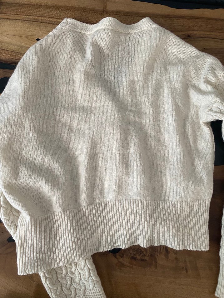 Kadın Bohem V Yaka Örgü Hırka - Görsel 3