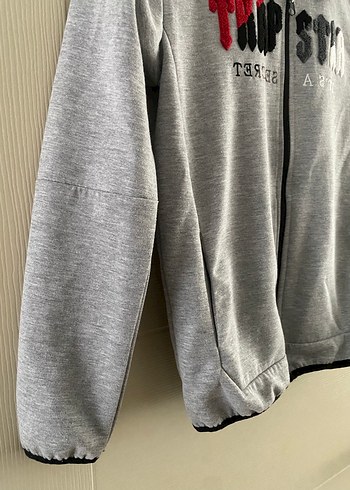 Kapüşonlu Gri Erkek Çocuk Sweatshirt - Görsel 3