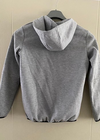 Kapüşonlu Gri Erkek Çocuk Sweatshirt - Görsel 6