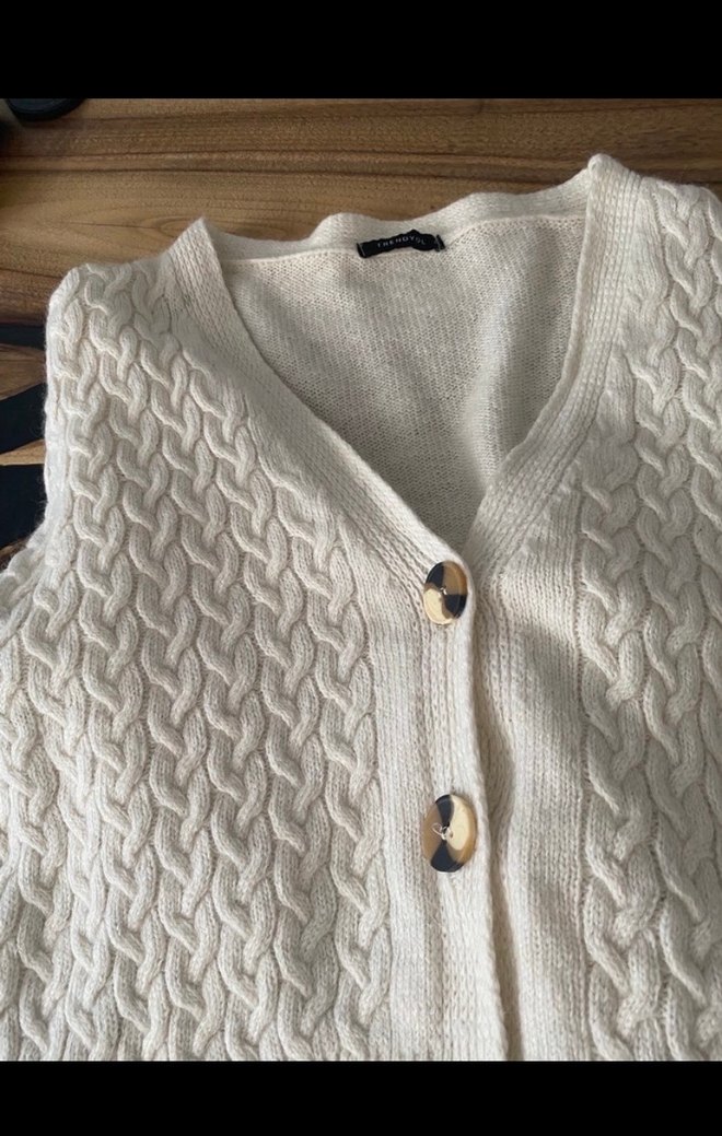 Bohem Midi Düğmeli Hırka - Görsel 2