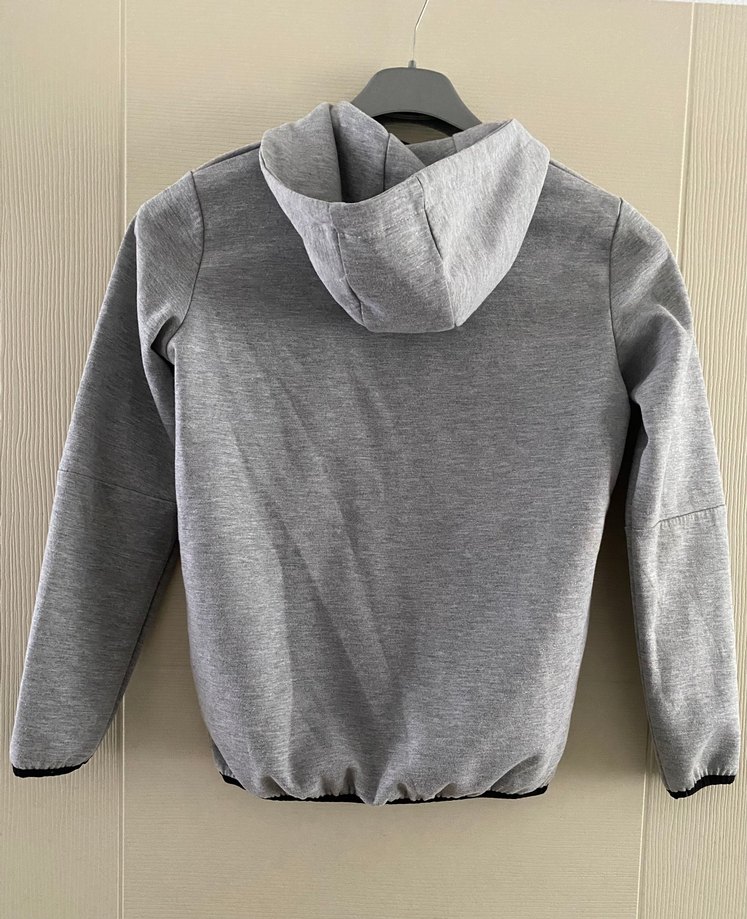 Gri Fermuarlı Erkek Çocuk Üst Kapüşonlu - Görsel 3