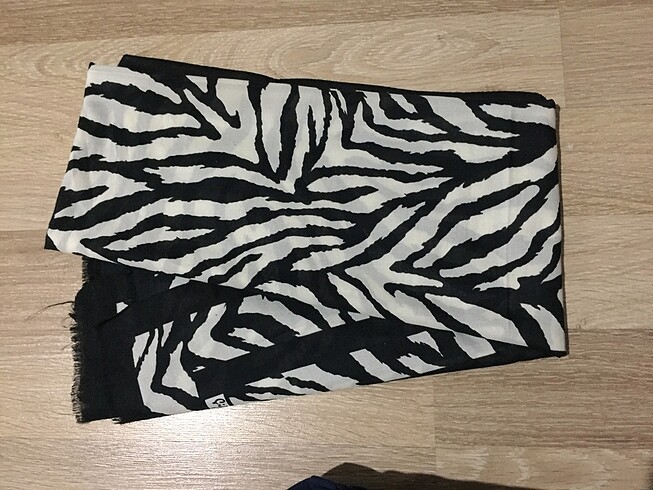 Zebra şal çizgili şal