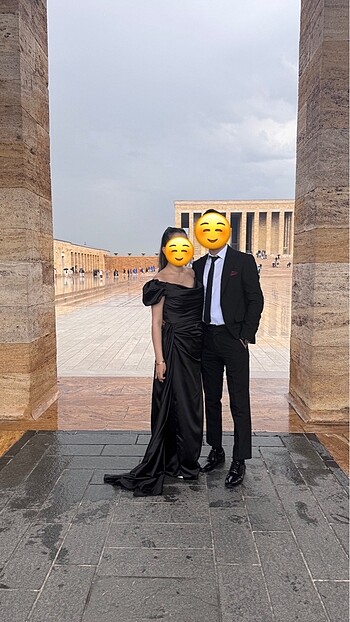 Siyah Saten Elbise