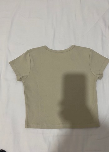 Diğer Bej Kısa Kollu Basic Tişört