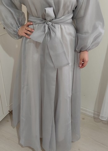 Diğer Gri Kadın tesettür abiye / abaya