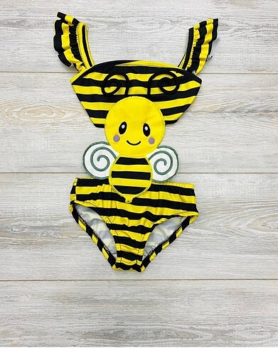 24-36 Ay Beden Deniz Plaj Havuz Kız Çocuk Mayokini Minnie Mouse