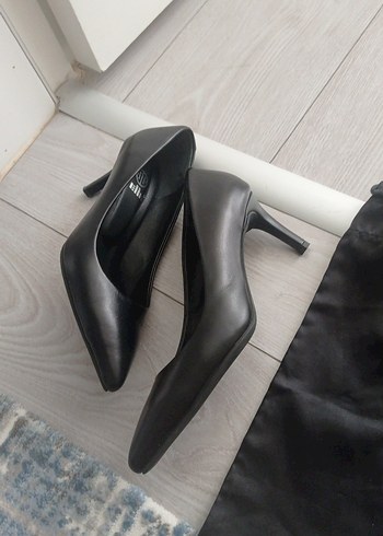 37 Beden siyah Renk Siyah Rugan Stiletto Topuklu Kadın Ayakkabı