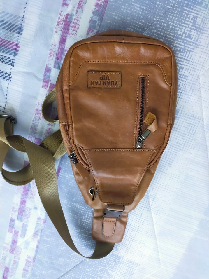 orjinal Deri Çapraz Çanta - Görsel 2