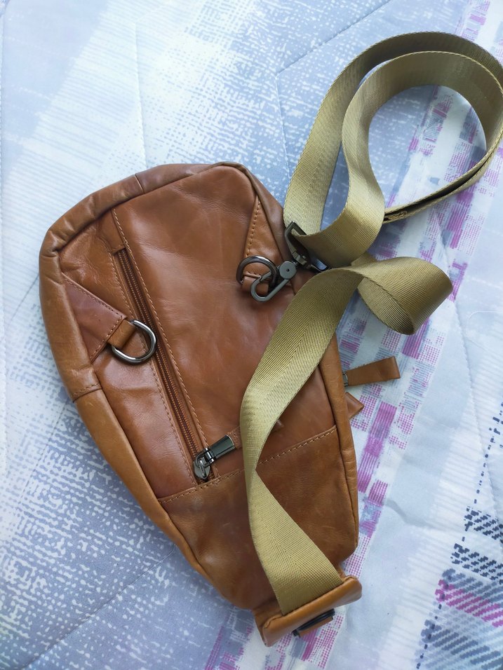 orjinal Deri Çapraz Çanta - Görsel 3