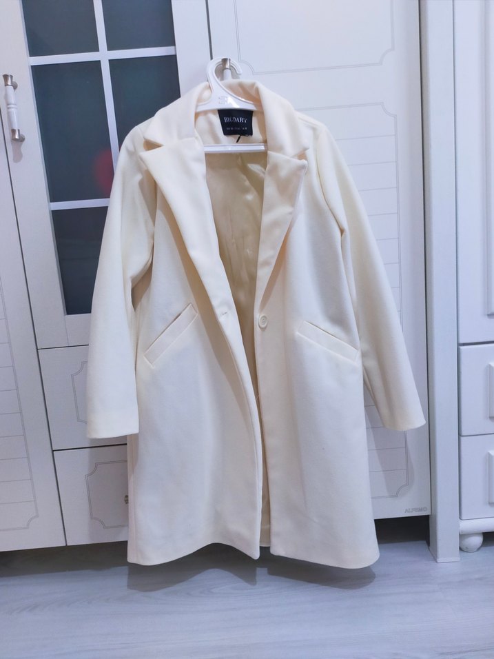 Kadın Kaban krem - Görsel 4