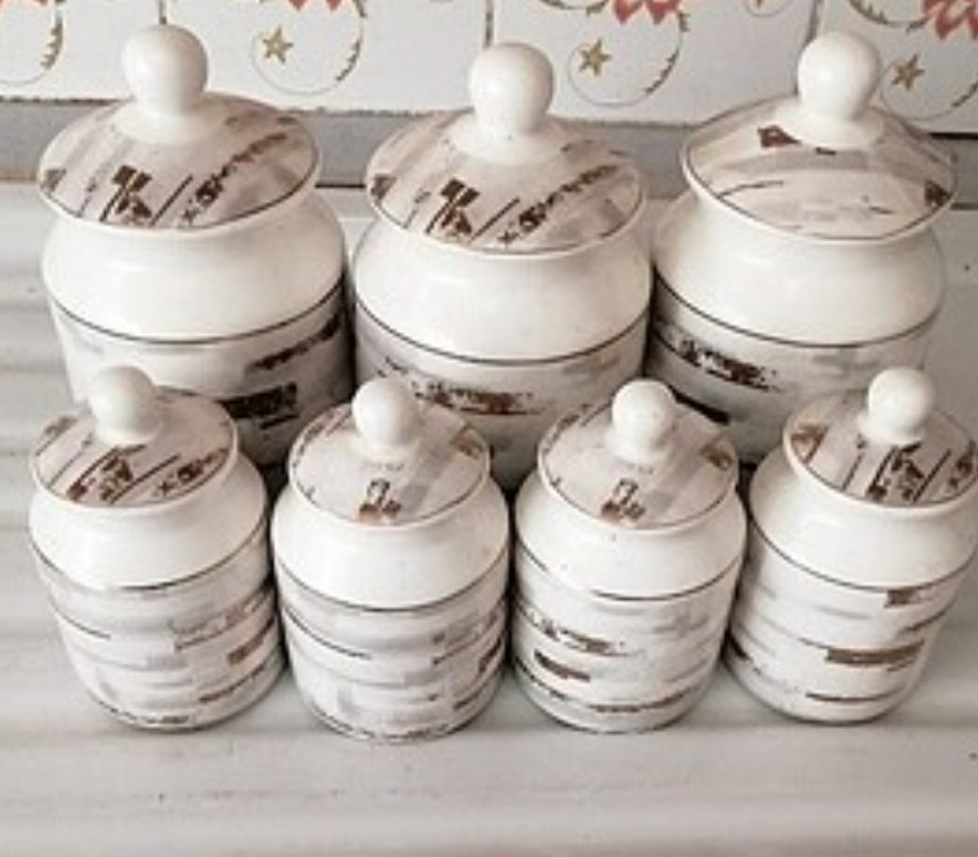 Beyaz ve Gri Seramik Baharatlık Seti - Görsel 2