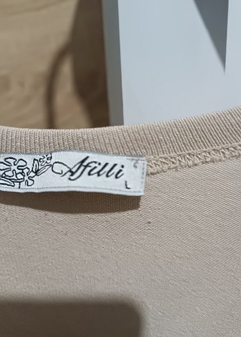 Diğer Bej Kısa Kollu Keten Bluz
