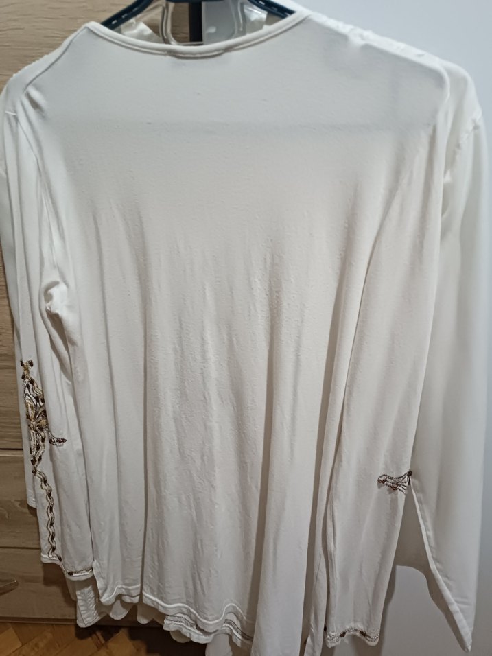 Uzun Kollu Nakışlı Bohem Kadın Bluz - Görsel 5