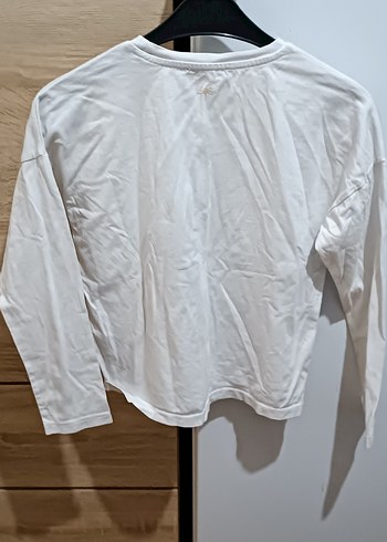 Tyess Kız Çocuk Beyaz Uzun Kollu Baskılı Tişört - Görsel 2