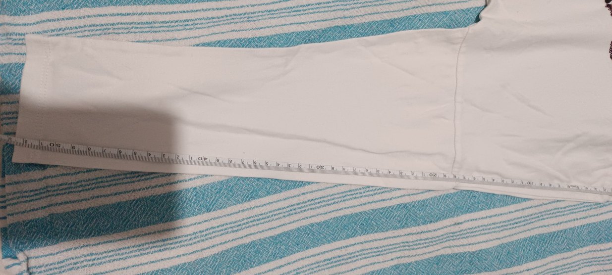 Tyess Kız Çocuk Beyaz Uzun Kollu Baskılı Tişört - Görsel 3