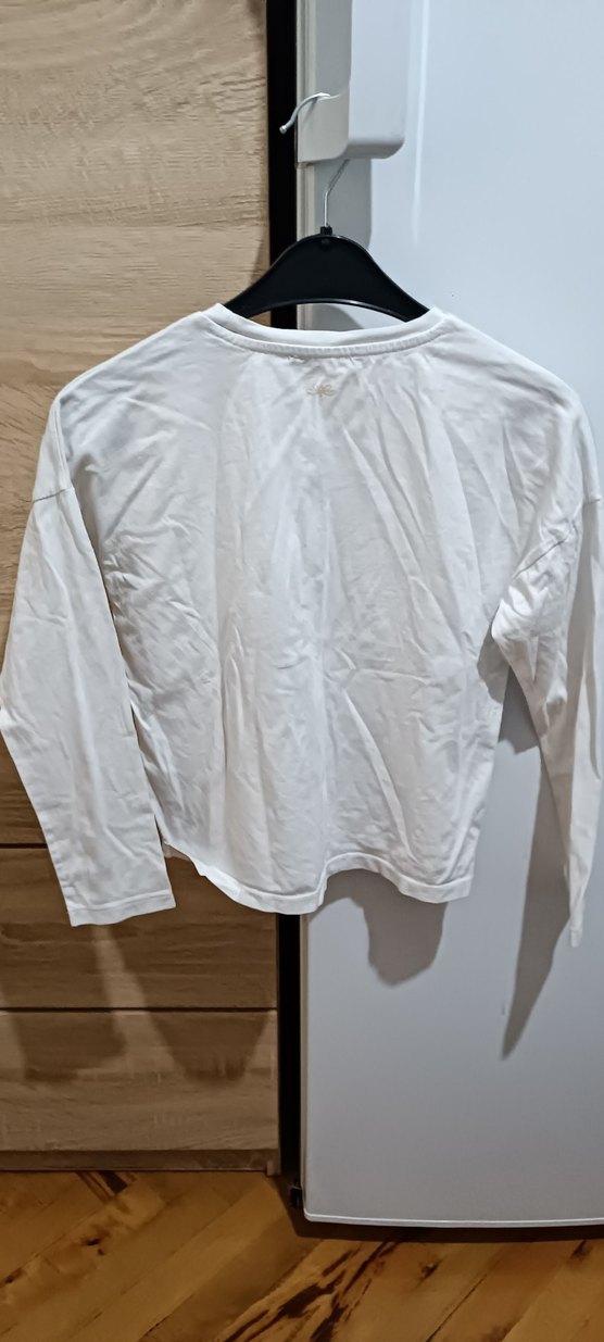 Tyess Kız Çocuk Beyaz Uzun Kollu Baskılı Tişört - Görsel 2