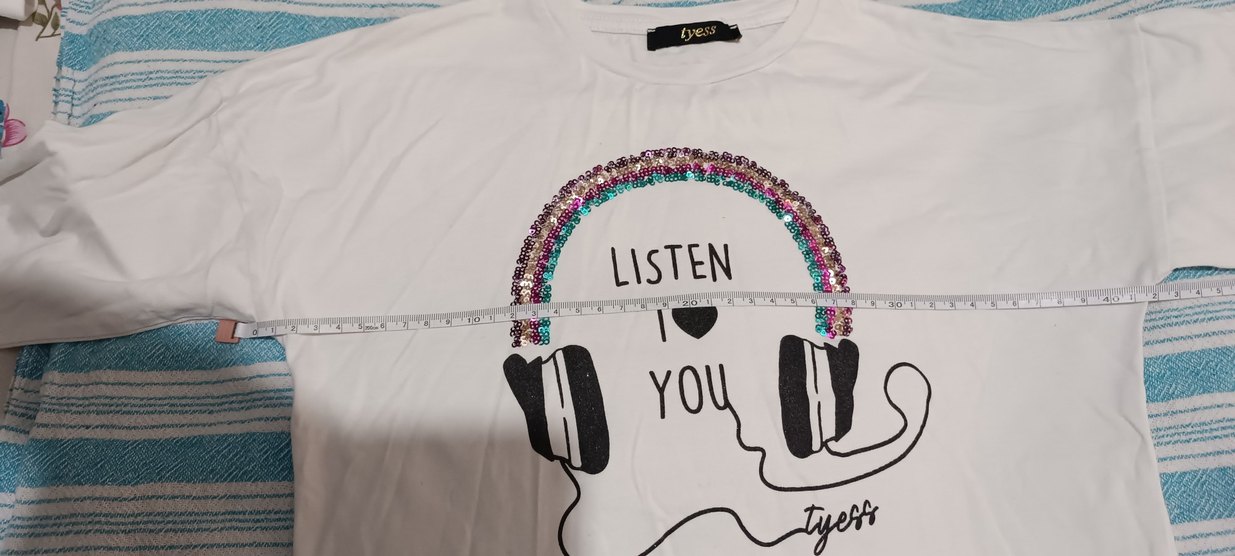 Tyess Kız Çocuk Beyaz Uzun Kollu Baskılı Tişört - Görsel 5