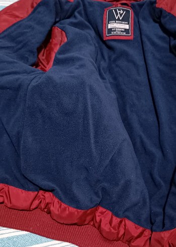 LCW Waikiki Bordo Erkek Kapitone Fermuarlı Mont - Görsel 9