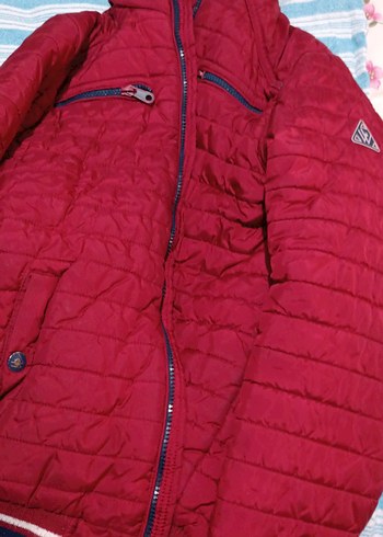 LCW Waikiki Bordo Erkek Kapitone Fermuarlı Mont - Görsel 7