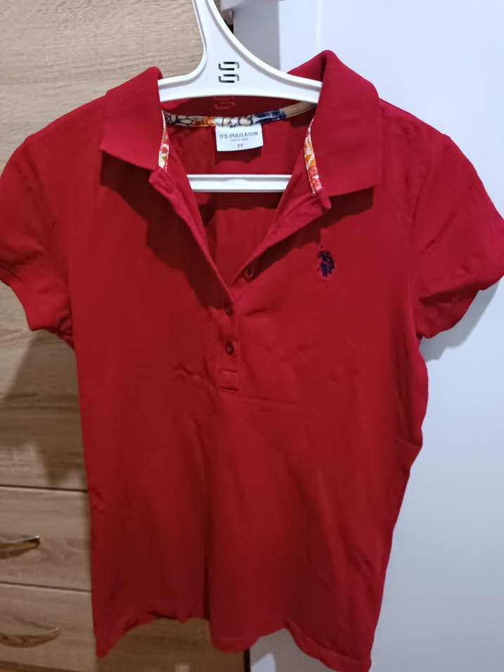 U.S. Polo Assn. Kırmızı Polo Tişört - Görsel 2