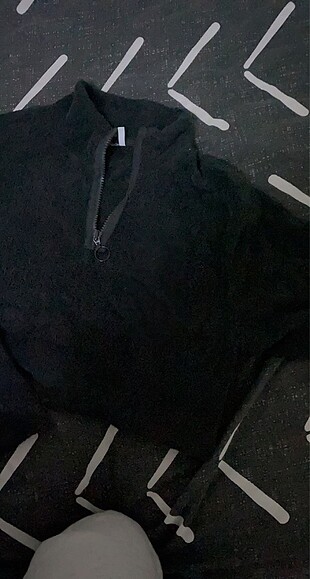 s Beden siyah Renk Fermuarlı sweatshirt