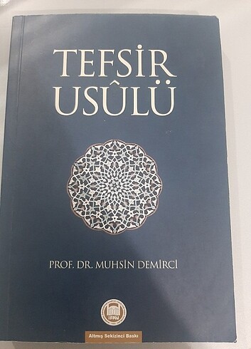 Muhsin Demirci Tefsir Usulü 