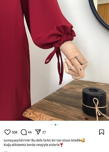 l Beden bordo Renk Sümeyyeyildirimtr bordo kuğu elbise