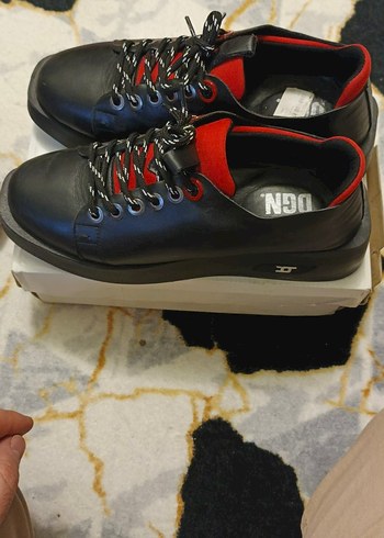 DGN Marka Bayan Siyah Sokak Stili Ayakkabı Bağcıklı - Görsel 2