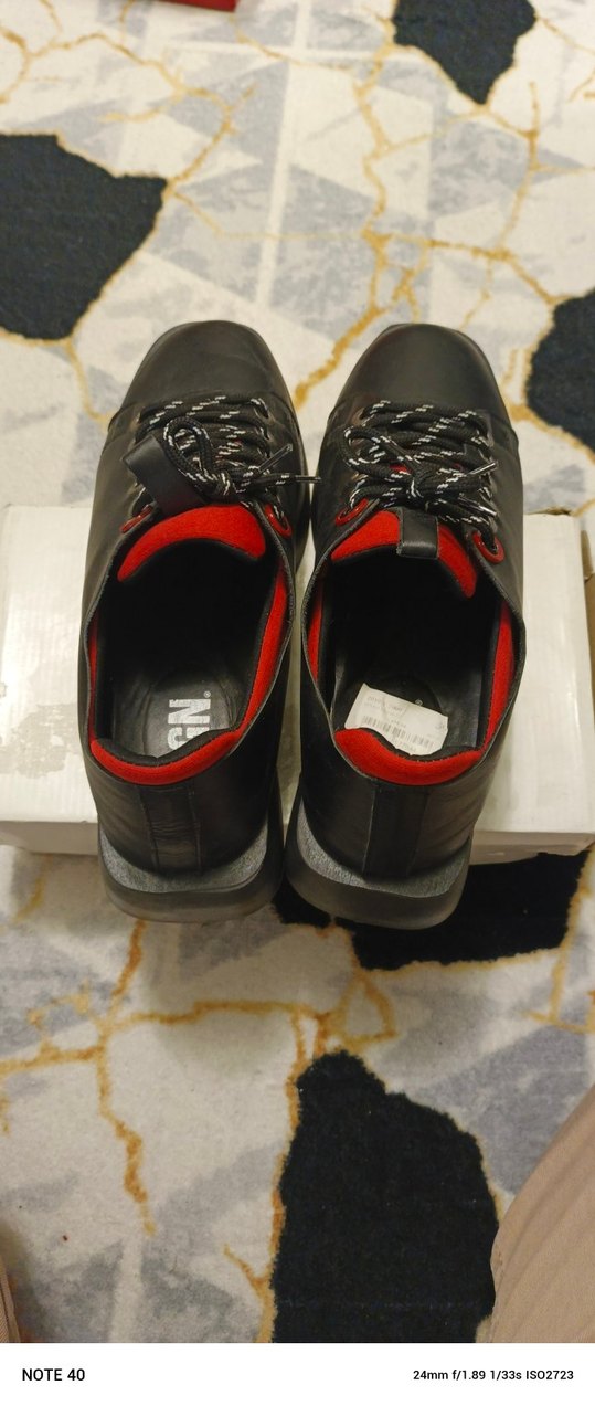 DGN Marka Bayan Siyah Sokak Stili Ayakkabı Bağcıklı - Görsel 3