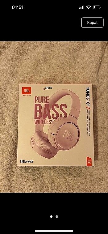 Jbl 510bt tune pembe kulaklık